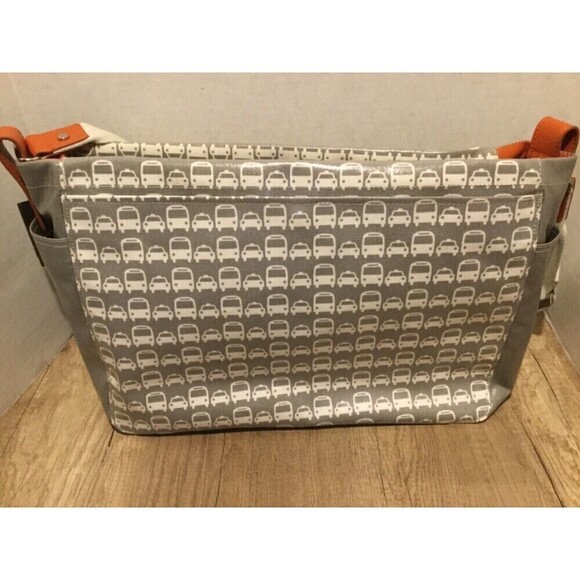 DwellStudio Thermos Sullivan Messenger Diaper Bag Transportation Gray Insulated - Picture 2 of 6